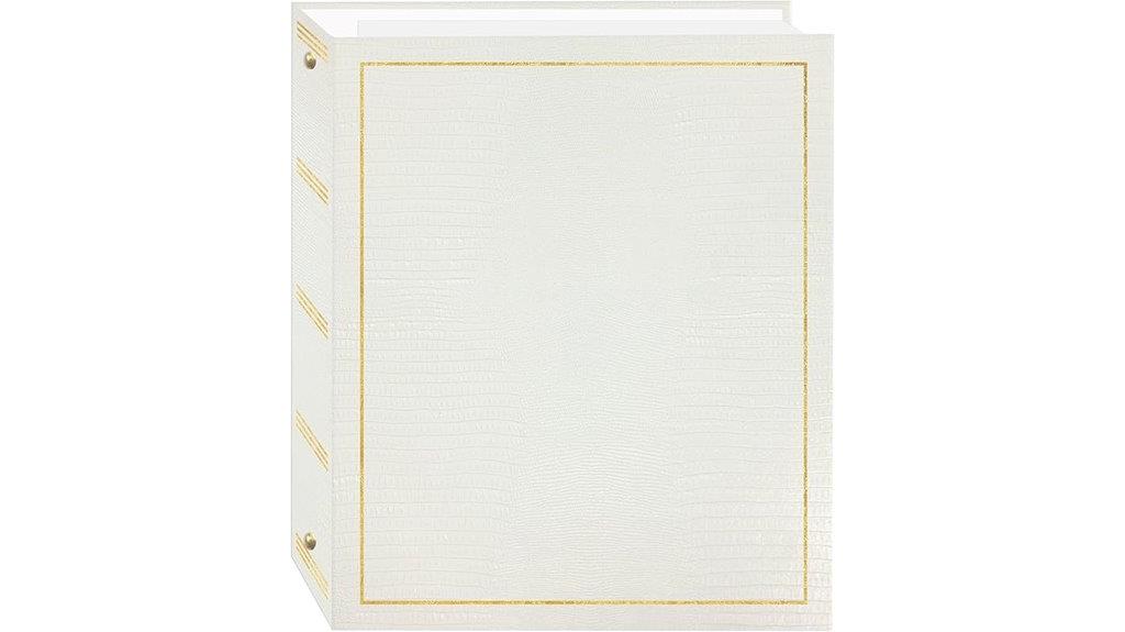 white magnetic 3 ring album
