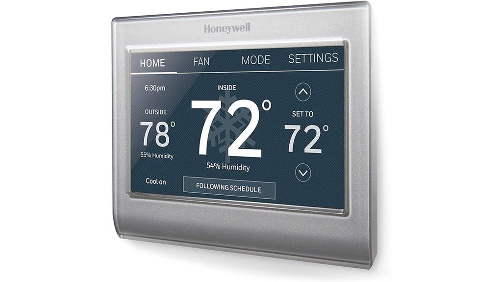wi fi enabled color thermostat
