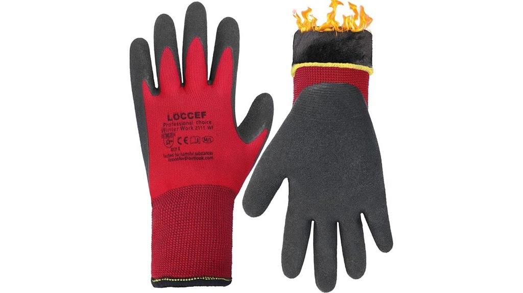 winter work gloves set