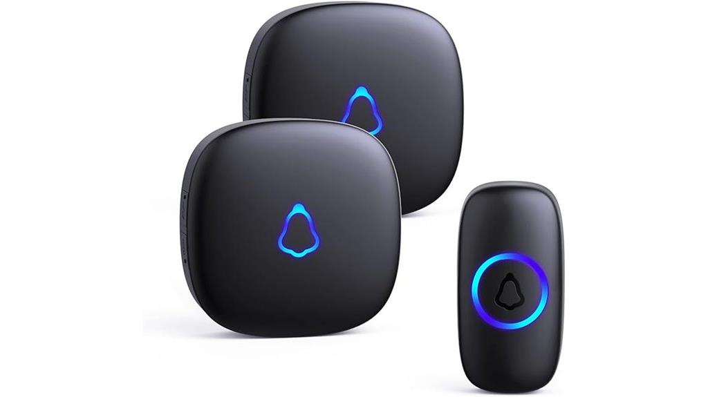 wireless doorbell with two receivers