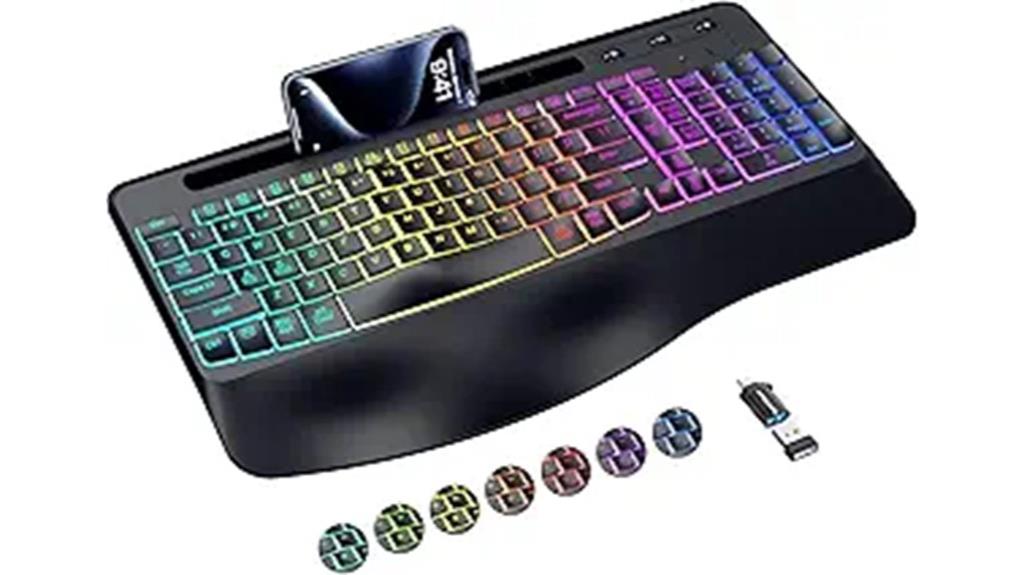wireless ergonomic keyboard