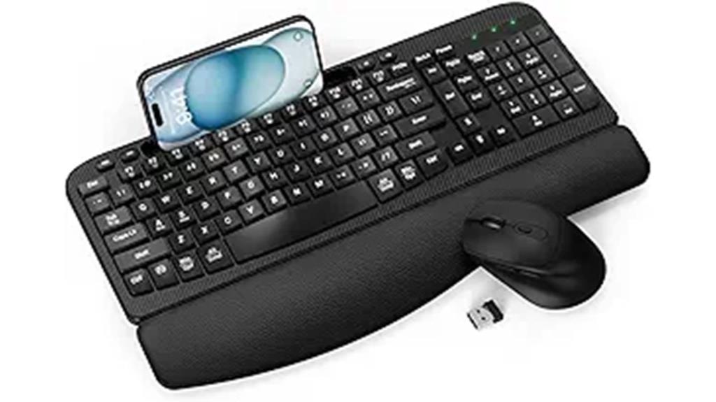 wireless ergonomic keyboard combo