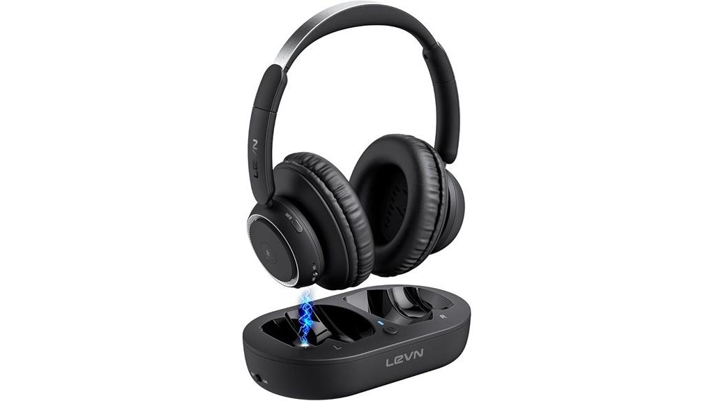 wireless tv headphone set