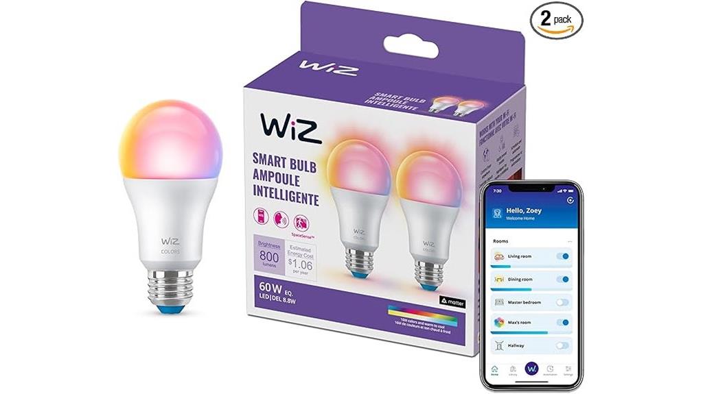 wiz 60w a19 bulbs