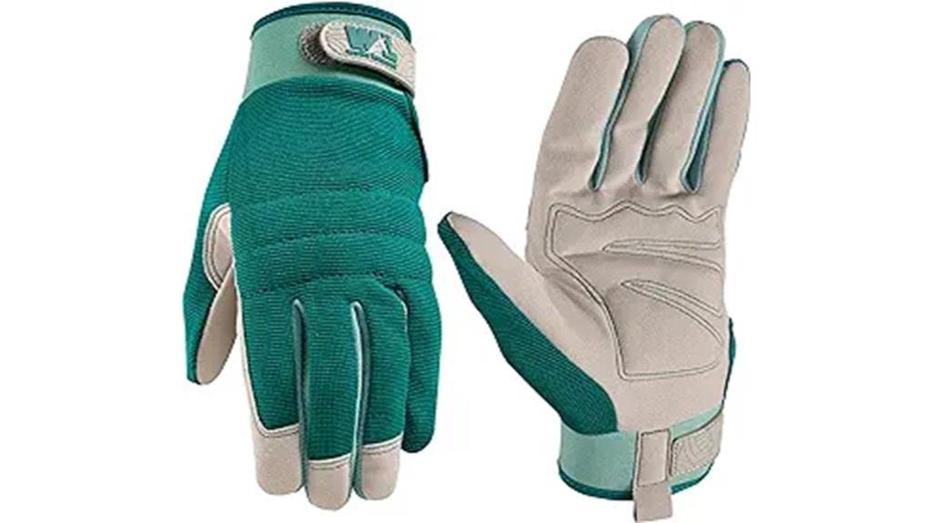 women s small green gardening gloves