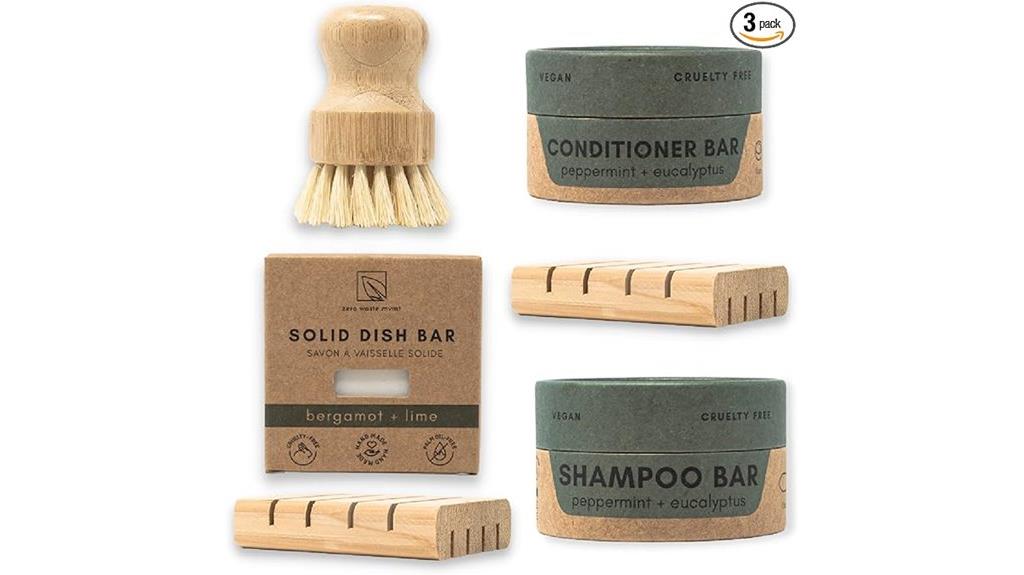 zero waste hair and dish kit