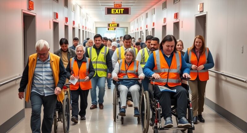 accessible evacuation procedures