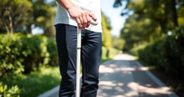 adjust cane to proper height
