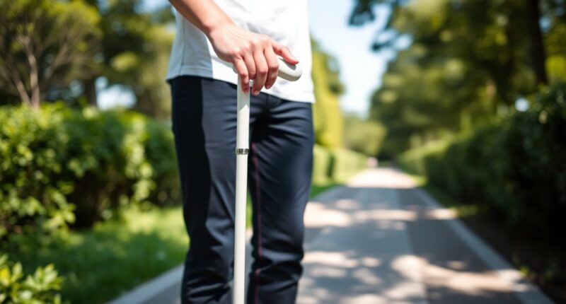 adjust cane to proper height