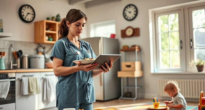 balancing caregiving and tasks