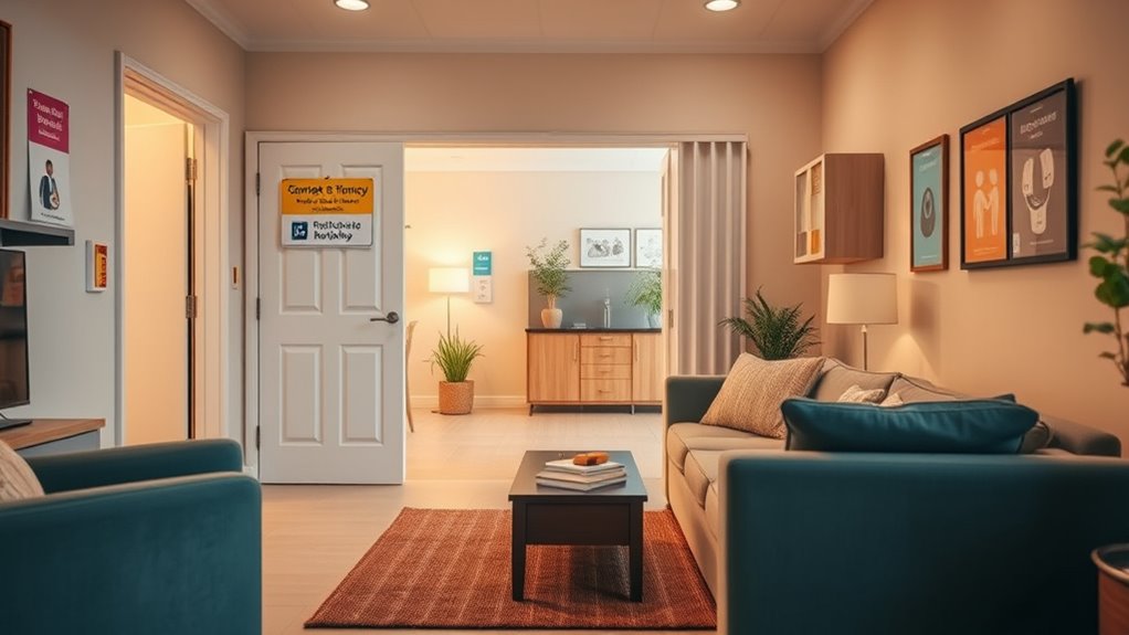 clear labels and cues