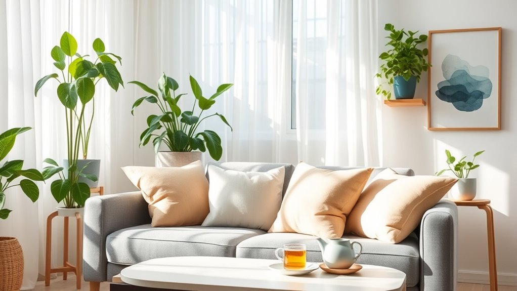 create serene relaxing sanctuary