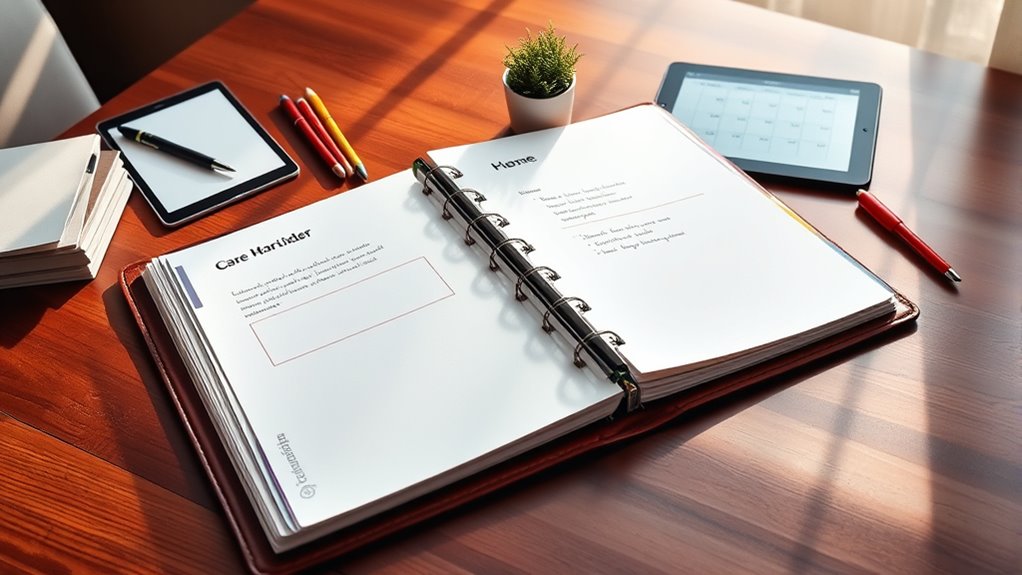 effective care binder creation