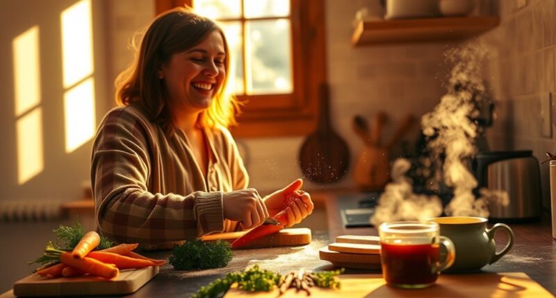 enjoying simple daily activities