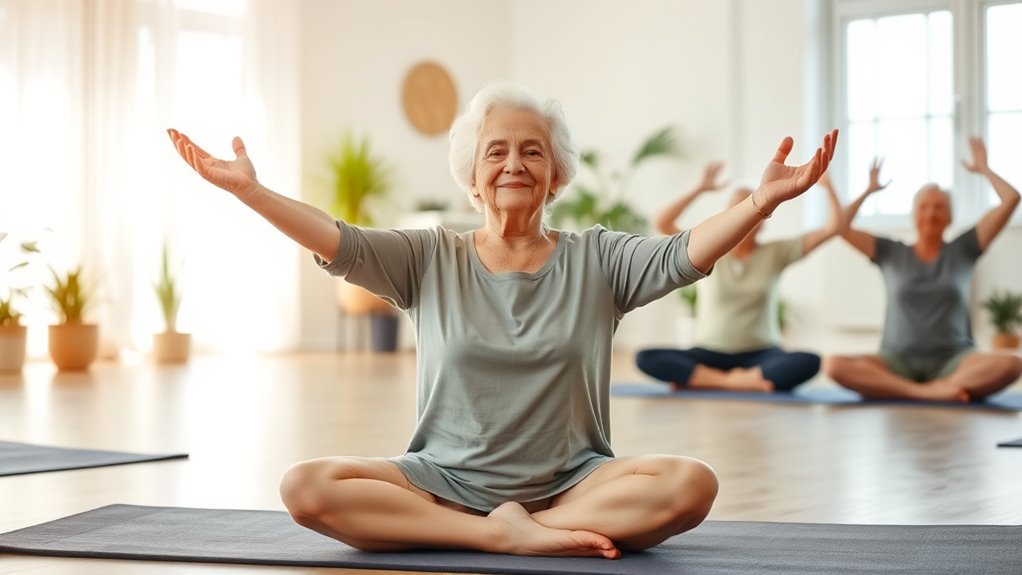 gentle yoga enhances senior well being