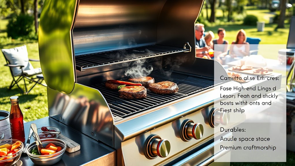 grill features for tailgating