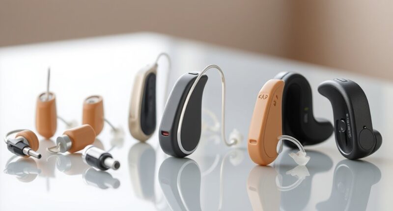 hearing aid styles features