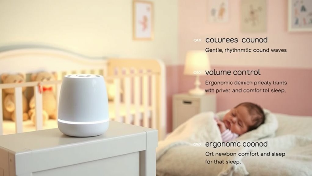 key features for newborn white noise