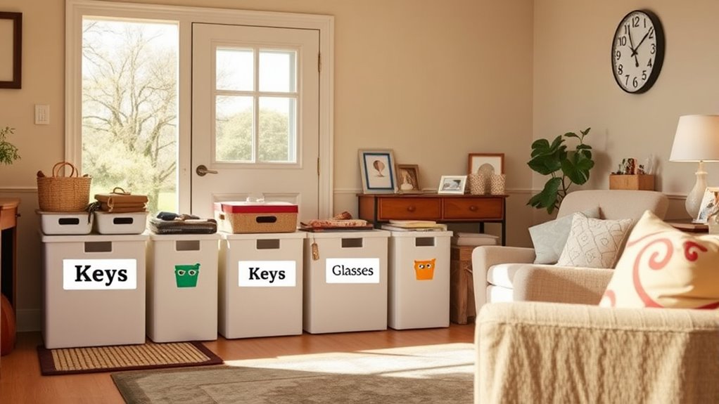 labels and visual cues