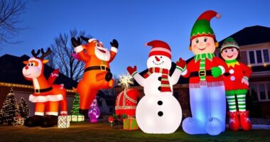 large holiday inflatable decorations