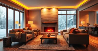 large room winter heating