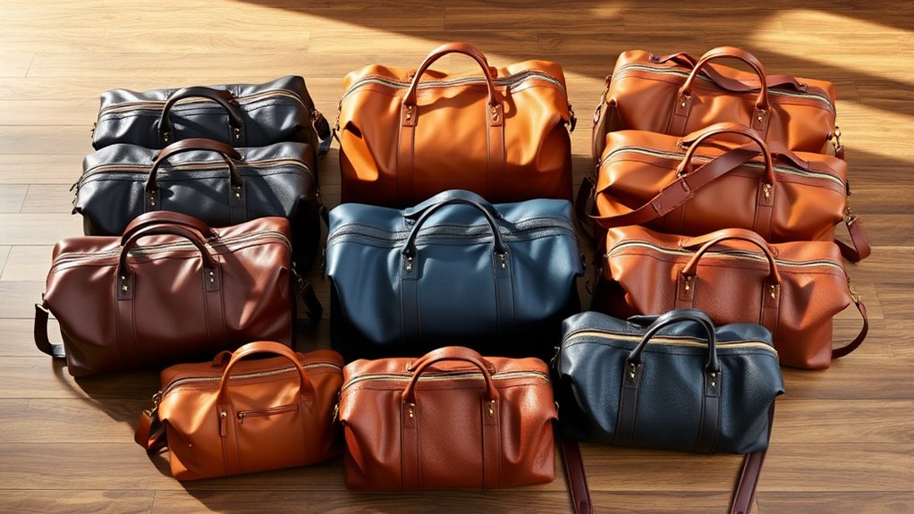 luxury leather travel bags