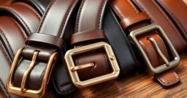 luxury men s leather belt options