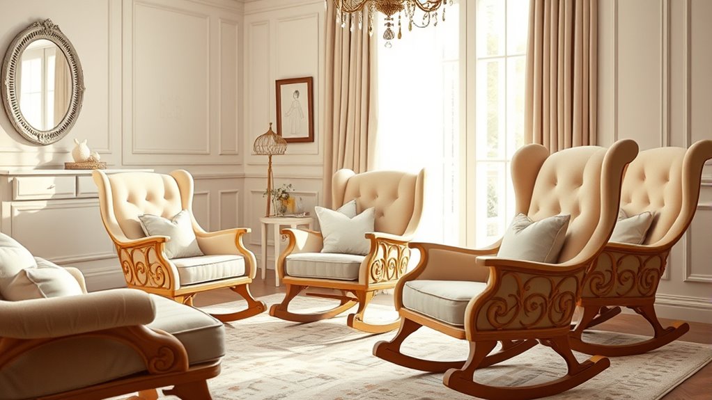 luxury nursery rocking chairs
