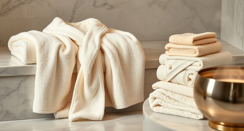 luxury spa robe sets
