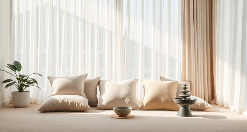 minimize noise and stimuli