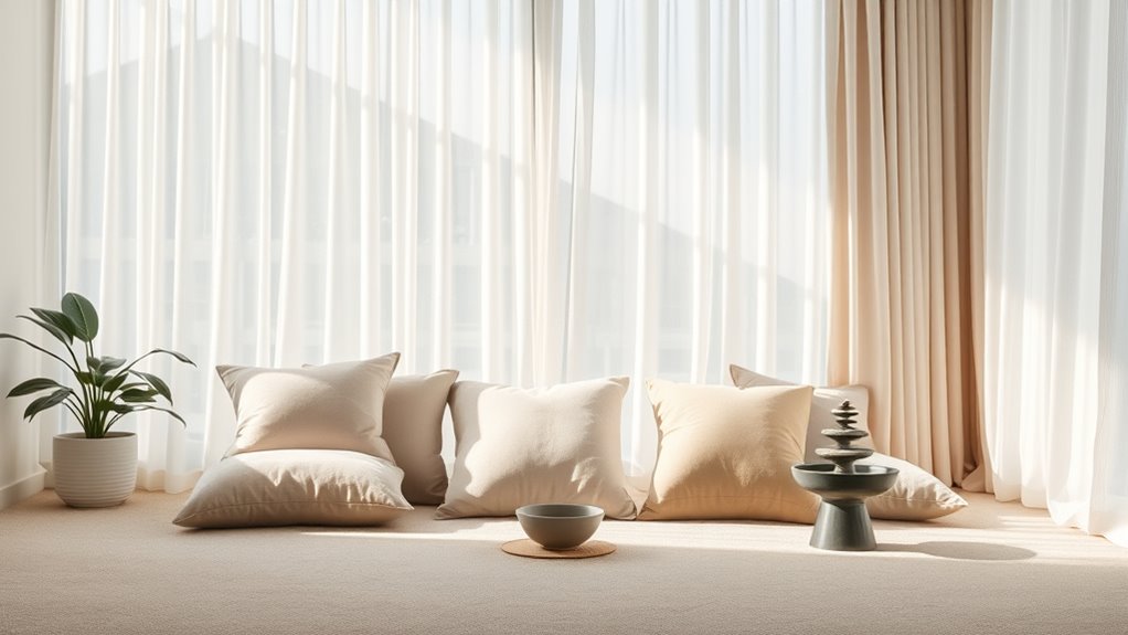 minimize noise and stimuli