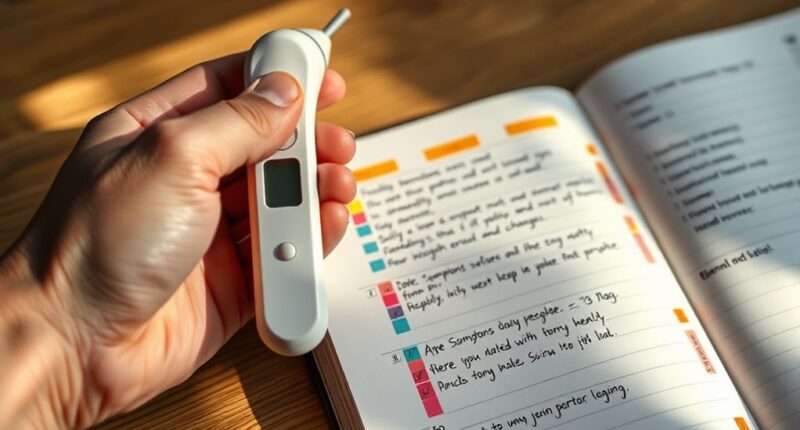 monitoring health and symptoms