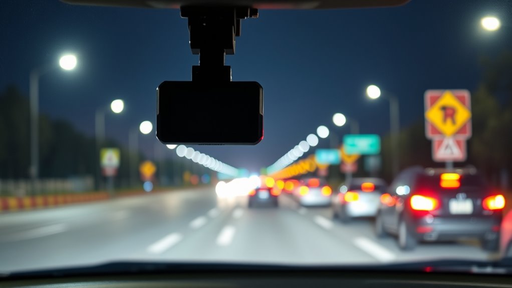 night vision dash camera features
