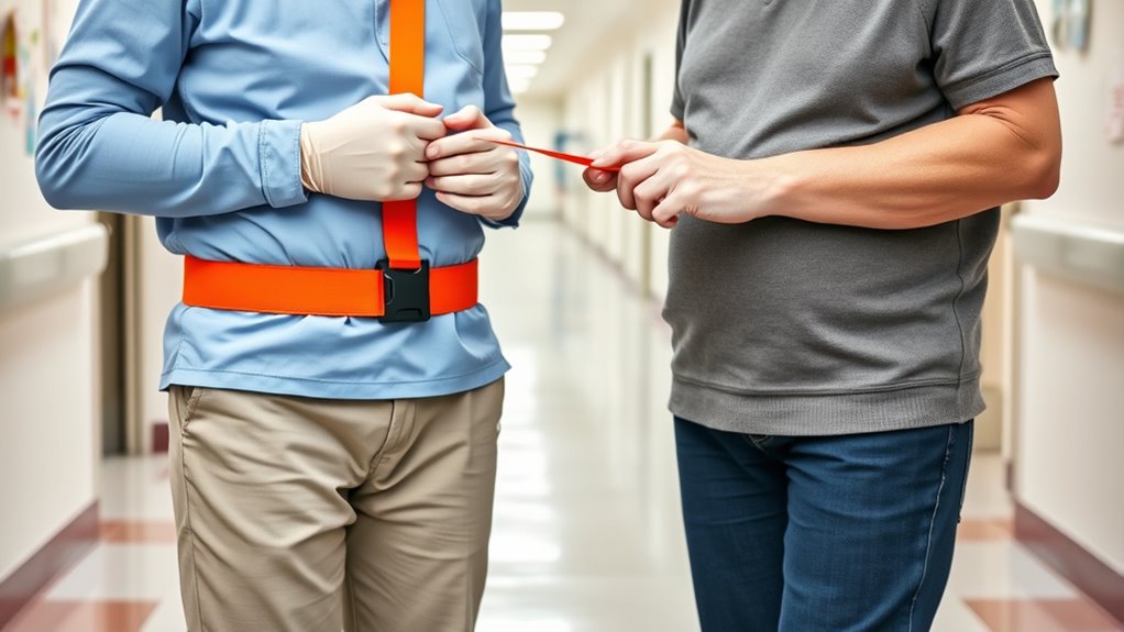 proper gait belt usage