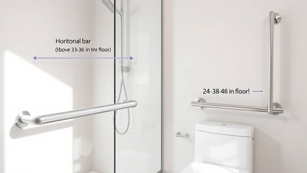 proper grab bar placement