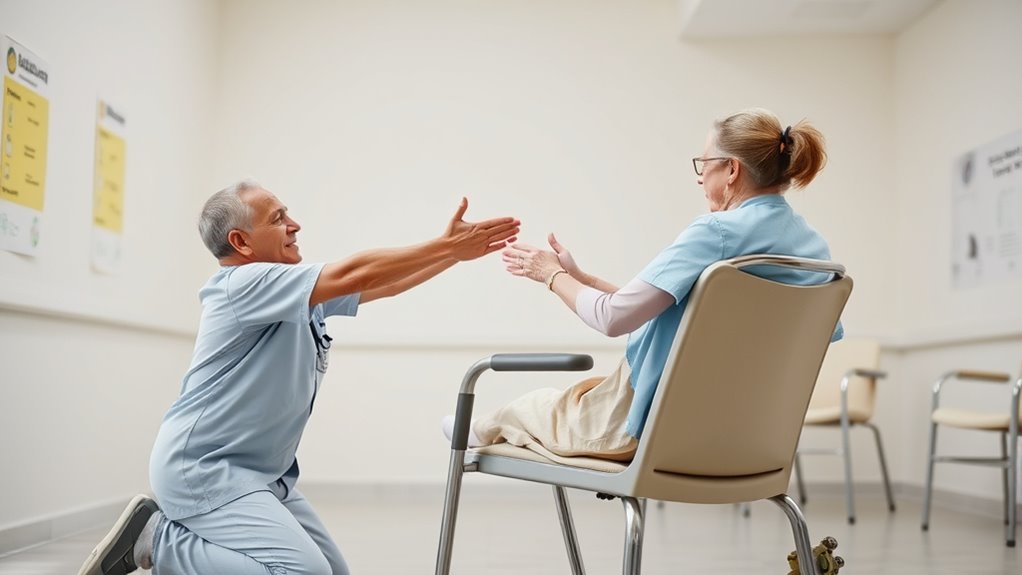 proper posture and assistive devices