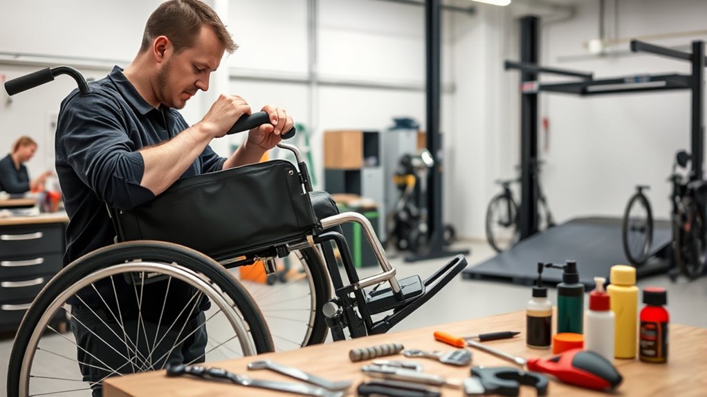 regular mobility aid maintenance