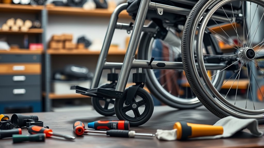 regular mobility aid maintenance