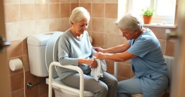 respectful bathroom assistance