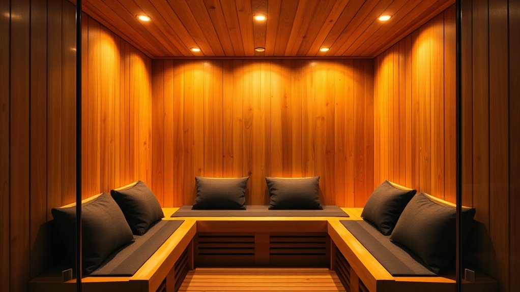 sauna size safety features