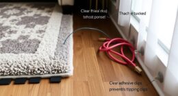 secure rugs and cords