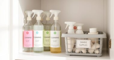 securely store eco friendly cleaners