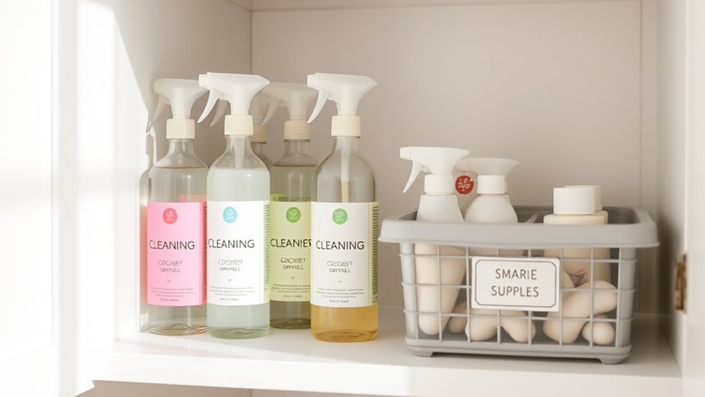 securely store eco friendly cleaners