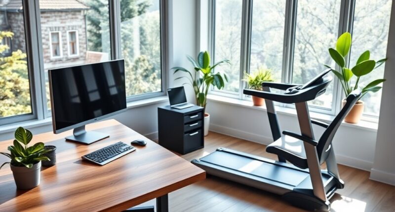 smart treadmill desk setups