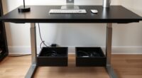 top adjustable desks with storage