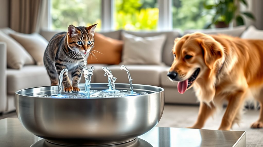 top automatic pet water fountains