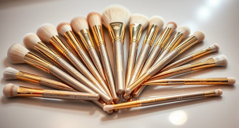 top high end makeup brush set