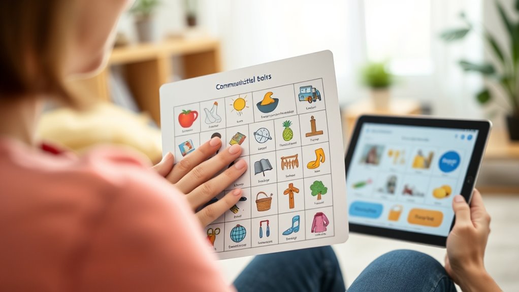 use gestures and clear speech