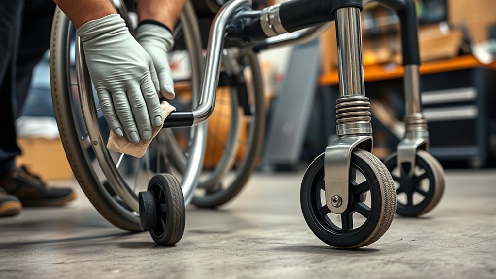 wheelchair and walker maintenance