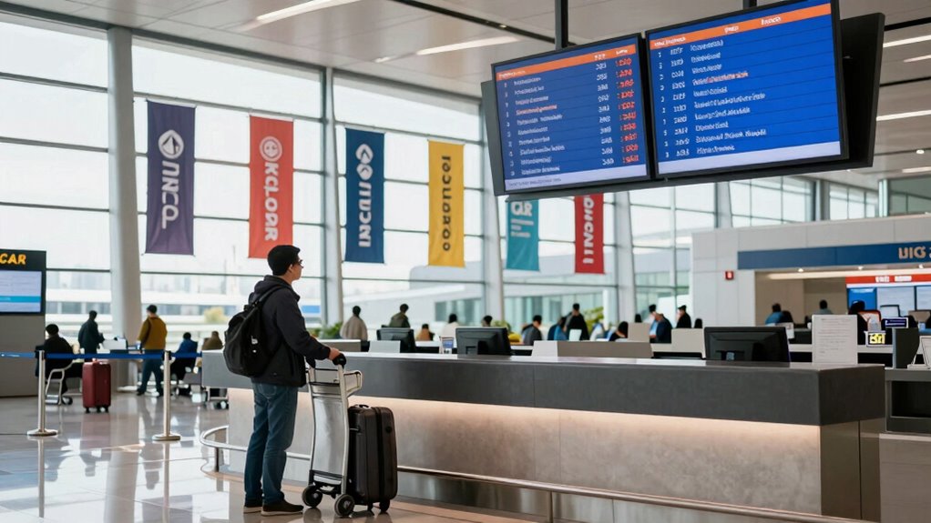 bag fee differences by route
